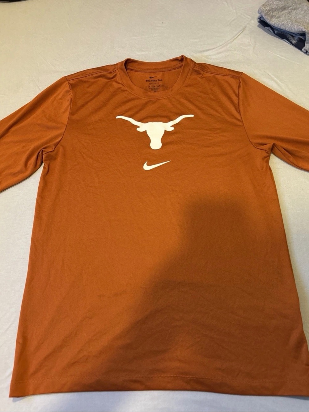 Texas Longhorns Nike Shirt Mens Medium Orange Crew Therma Fit Long Sleeve